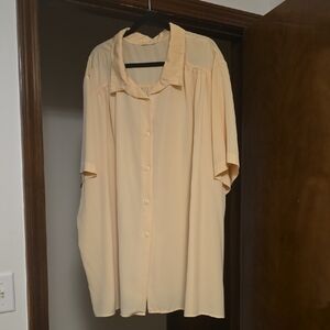 Women's Cream Button Down Shirt